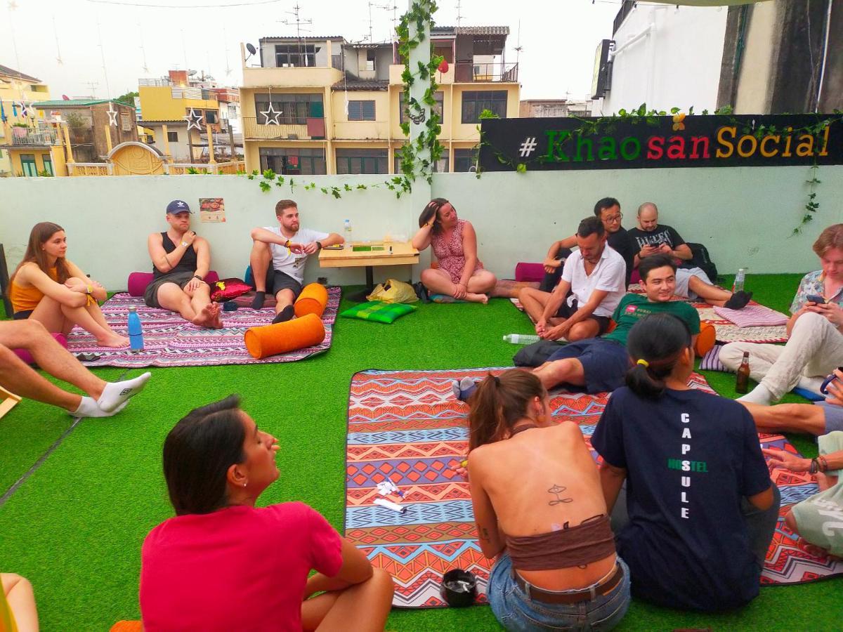 Khao San Social Capsule Hostel Bangkok Luaran gambar